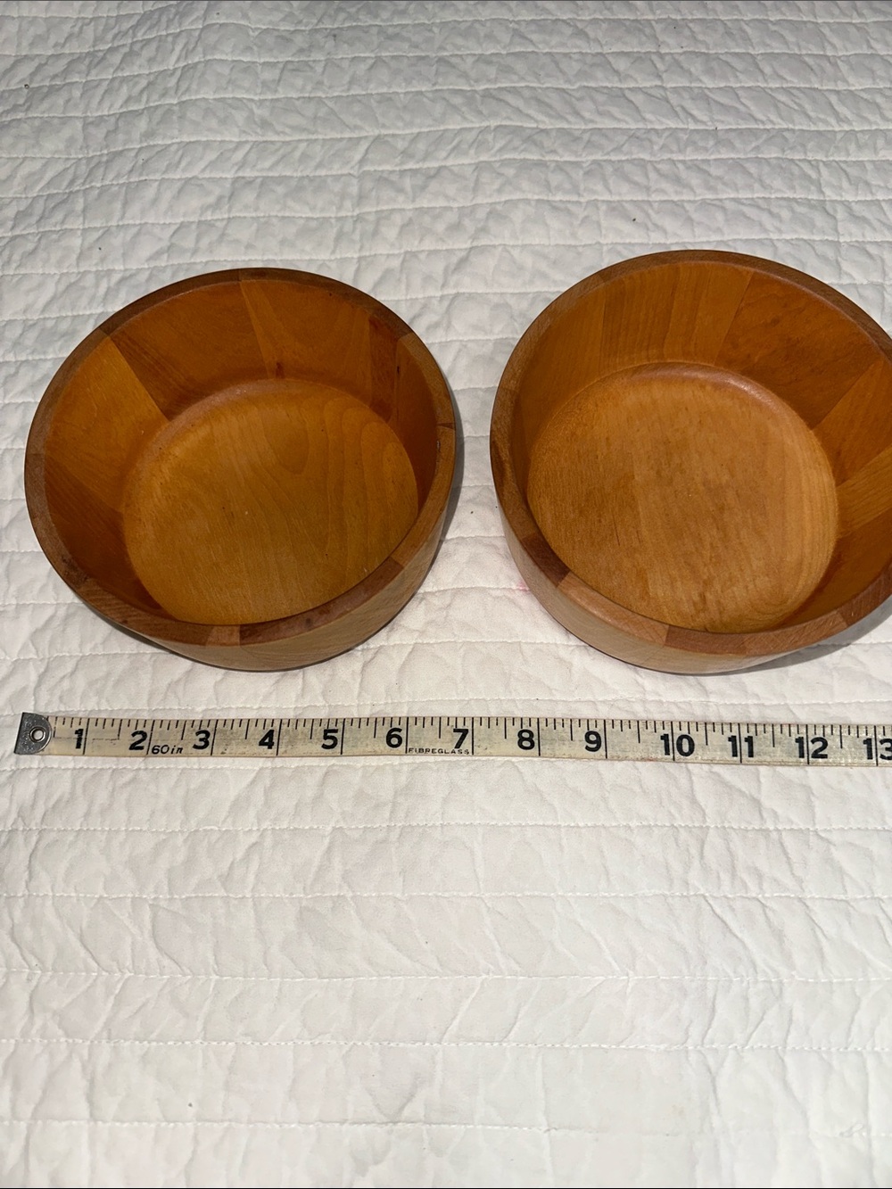 John McLeod Design wooden bowls 6" diameter bundle of two made in USA